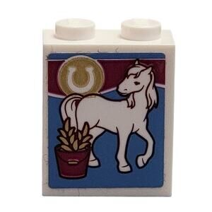 LEGO Horse White 1x2x2 Brick Horseshoe‎ 3245cpb115 41126 Heartlake Riding Club
